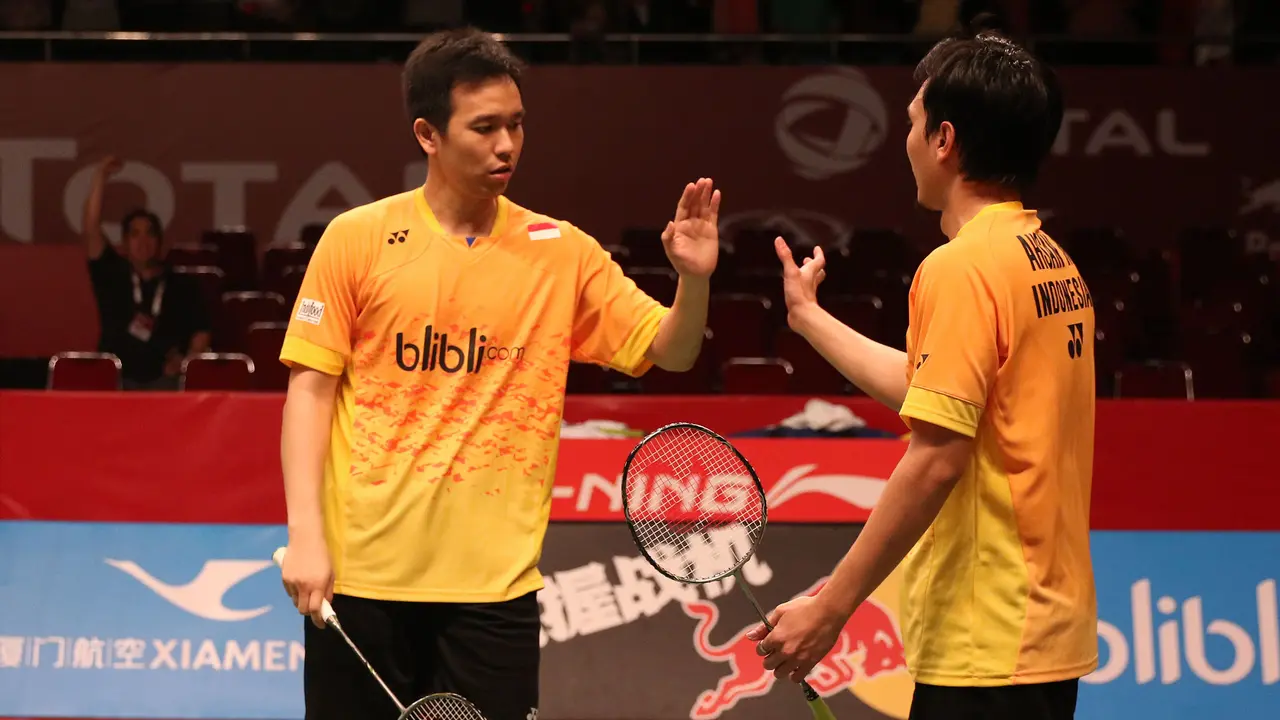 Hendra Setiawan (kiri)