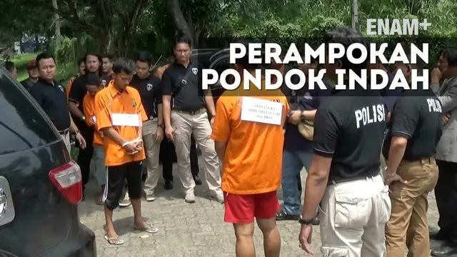 Polisi menggelar pra-rekonstruksi perampokan di Pondok Indah, tak kurang dari 21 adegan diperagakan oleh para tersangka 