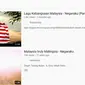 Video lagu kebangsaan Malaysia, "Negaraku", yang disebar netizen Indonesia. Dok: YouTube