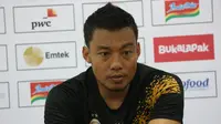 Bek Sriwijaya FC Hamka Hamzah. (Liputan6.com/Kukuh Saokani)