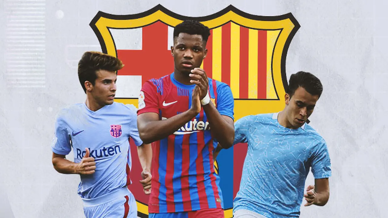 Barcelona - Riqui Puig, Ansu Fati, Eric Garcia
