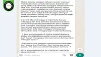 Cek Fakta: Hoaks Pesan Larangan Keluar Rumah Akibat Puncak Inkubasi Corona COVID-19
