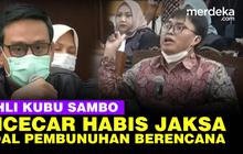 VIDEO: Jaksa ke Ahli Sambo, Seseorang Berencana Membunuh Sudah Siapkan Senjata