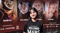Messi Gusti Ungkap Tantangan Syuting Film Pelangi di Mars, Adegan Penuh Aksi dengan Kostum yang Berat