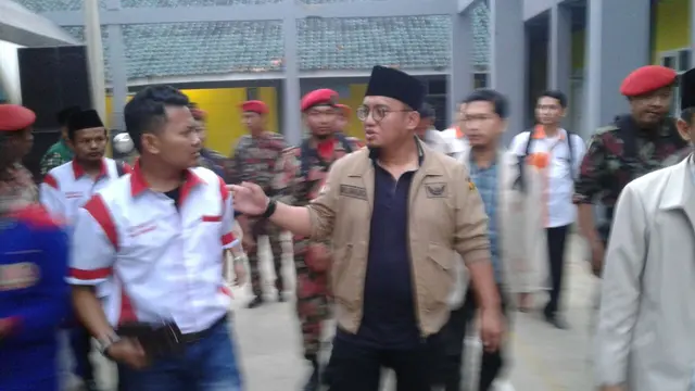 Ketua PP Pemuda Muhammadiyah, Dahnil Anzar Simanjuntak dalam Tabligh Akbar dan Orasi Kebangsaan Muskerwil Pemuda Muhammadiyah di Majenang, Cilacap. (Foto: Liputan6.com/Muhamad Ridlo)
