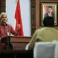 Gubernur Jawa Tengah Ganjar Pranowo Saat memberikan pengarahan Penjabat Walikota Salatiga, Forkompimda, dan Kepala OPD di Pendopo Balaikota Salatiga