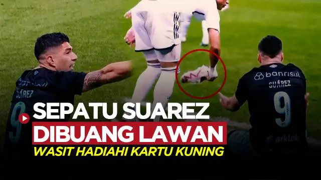 Berita video Gocek kali ini melihatkan mantan pemain Barcelona, Luis Suarez yang mengadu ke wasit usai sepatunya dibuang lawan, saat Gremio melawan Cruzeiro.