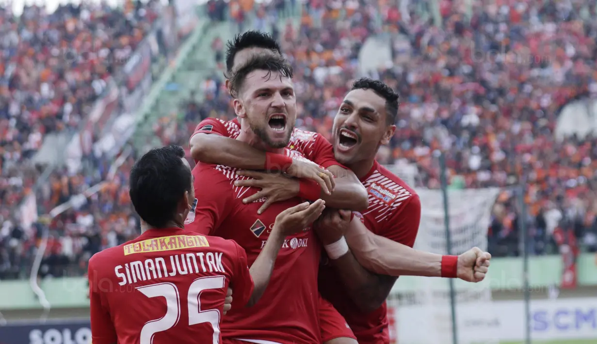 Torehan 9 Gol membuat Simic berpeluang menjadi top scorer di Piala Presiden 2018. (Bola.com/M Iqbal Ichsan)
