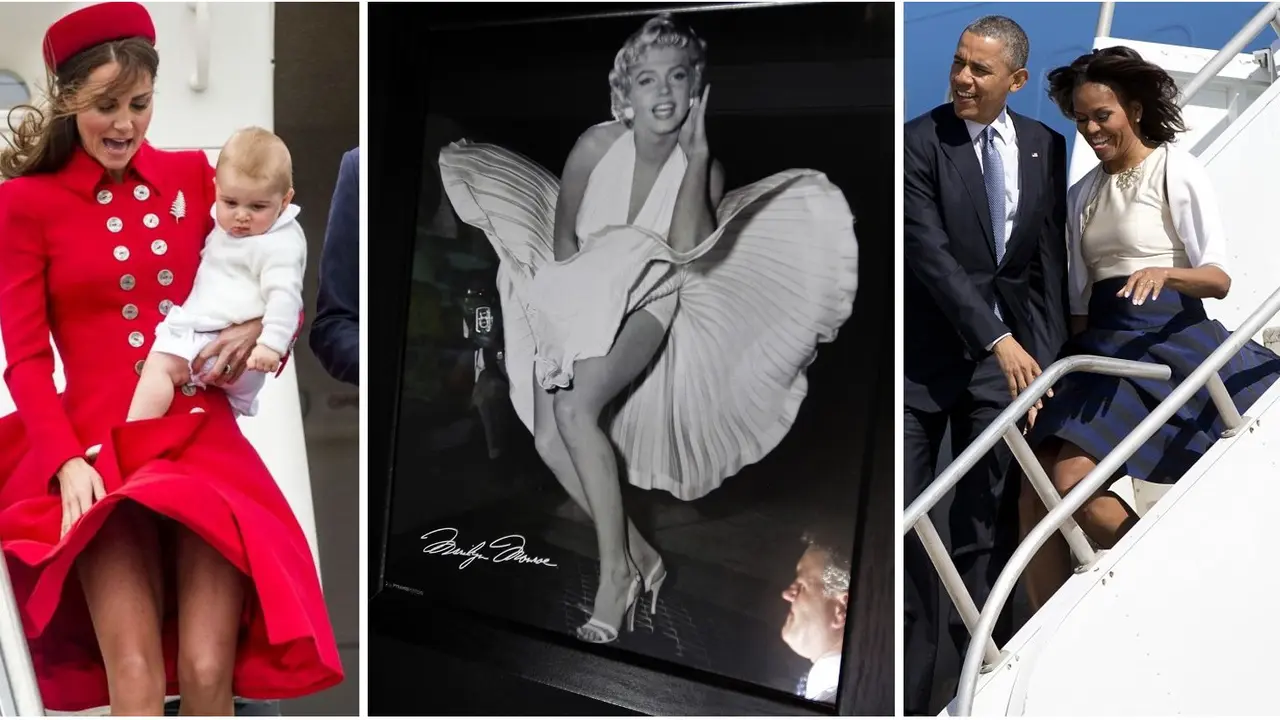 Kate Middleton Michelle Obama - Marylin Monroe Incident 0414