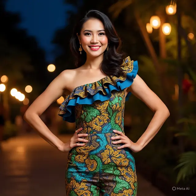 Model Batik Wanita Jumpsuit