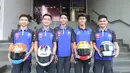 Yamaha Indonesia datang dengan skuad komplet. Mereka membawa lima pembalap yang akan mentas di kompetisi Asia sampai Eropa pada musim 2024. (Bola.com/Abdul Aziz)