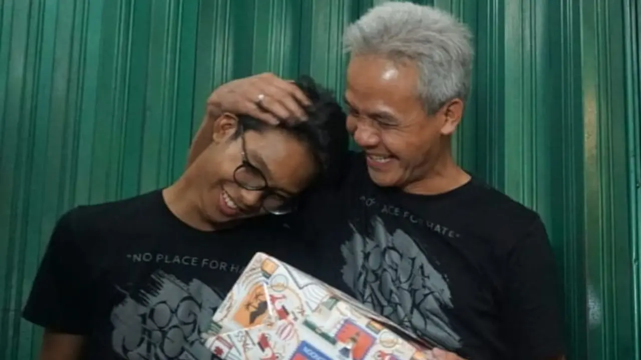 Bakal Calon Presiden Ganjar Pranowo bersama putranya Zinedine Alam Ganjar (Istimewa)