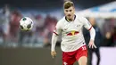 Timo Werner (53 juta euro) - Chelsea melabuhkan Werner dengan harga 53 juta euro dari RB Leipzig. Transfer tersebut membuat Werner menjadi pemain Jerman dengan transfer termahal sepanjang sejarah saat ini. (AFP/Odd Andersen)