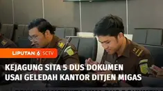 Kejaksaan Agung menggeledah Kantor Ditjen Minyak dan Gas Bumi, Kementerian ESDM di kawasan Kuningan, Jakarta Selatan. Penggeledahan dilakukan terkait kasus dugaan korupsi tata kelola minyak mentah dan produk kilang pada PT Pertamina Subholding dan ko...