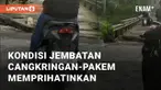 Jembatan penghubung antara Cangkringan - Pakem di Kampung Padasan memprihatinkan. Jalan ini bukan jalan utama, tapi cukup sibuk dilalui masyarakat beraktivitas