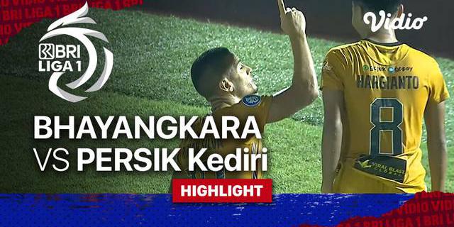 VIDEO: Bhayangkara FC Bungkam Persik Kediri 2-0 di Pekan Kelima BRI Liga 1