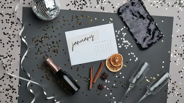 Ilustrasi bulan Januari