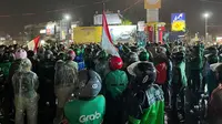 Ratusan Pengemudi Ojol Lampung Gelar Aksi Damai di Tugu Adipura, Doakan Affan Kurniawan yang Tewas