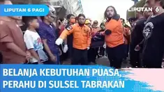 Peristiwa tabrakan perahu di Sungai Pangkep, Sulawesi Selatan, menyebabkan salah satu perahu pecah dan 12 penumpangnya tercebur. Satu orang ditemukan tewas terbawa arus. Semula mereka hendak membeli kebutuhan puasa.
