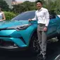 Tooyota C-HR Hybrid resmi dijual di Indonesia bertepatan dengan Hari Bumi. (Arief A/Liputan6.com)