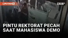 Pelantikan Wakil Dekan Universitas Riau Diwarnai Kaca Pintu Rektorat yang Pecah