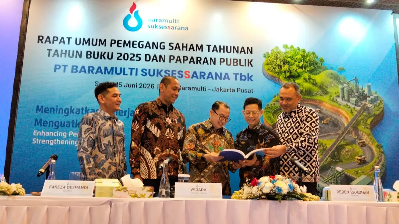 Rapat Umum Pemegang Saham Tahunan PT Baramulti Suksessarana Tbk (BSSR) Tahun Buku 2025. (Dok Baramulti)