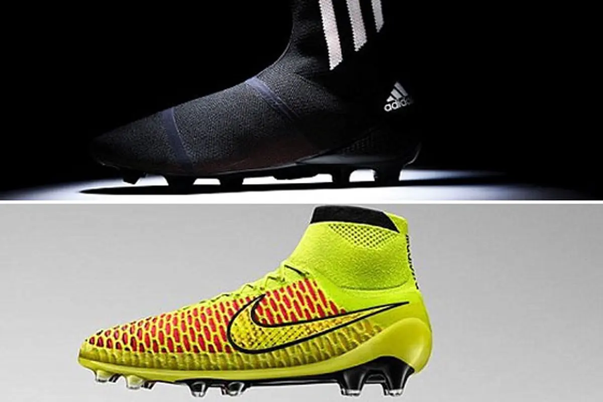 Sepatu Bola Adidas dan Nike (dailymail.co.uk)