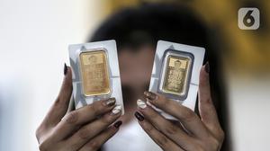 Harga Emas Antam Turun, Hari Ini Dijual Rp2.641.000 per Gram