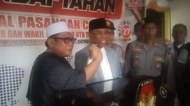 Pasangan calon Gubernur NTB, Suhaili Fadhil Thohir dan Muhammad Amin