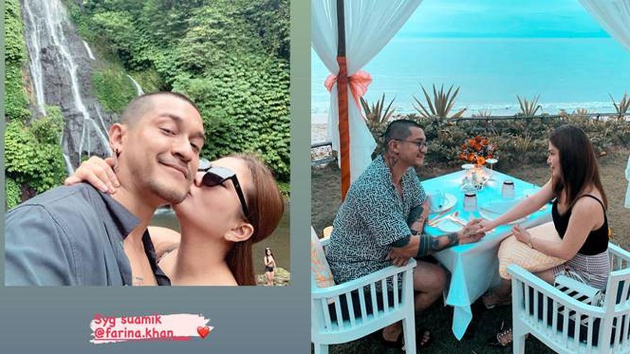 6 Momen Romantis Miller Khan dan Farina Rebecca Jalani Bulan Madu di Bali