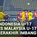 Laga Debut David Nascimento, Timnas Indonesia U-17 Ditahan Malaysia U-17