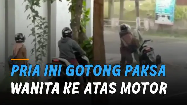 Sang pria yang membuntuti wanita tersebut seolah sudah habis kesabaran.