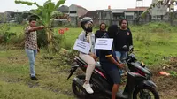 Rekontruksi Pembunuhan Siswi SMP di Sukoharjo (Dewi Divianta/Liputan6.com)