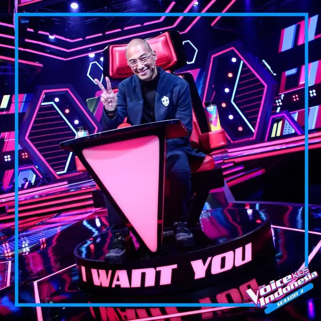 Marcell Siahaan sebagai juri di The Voice Kids Indonesia season 4