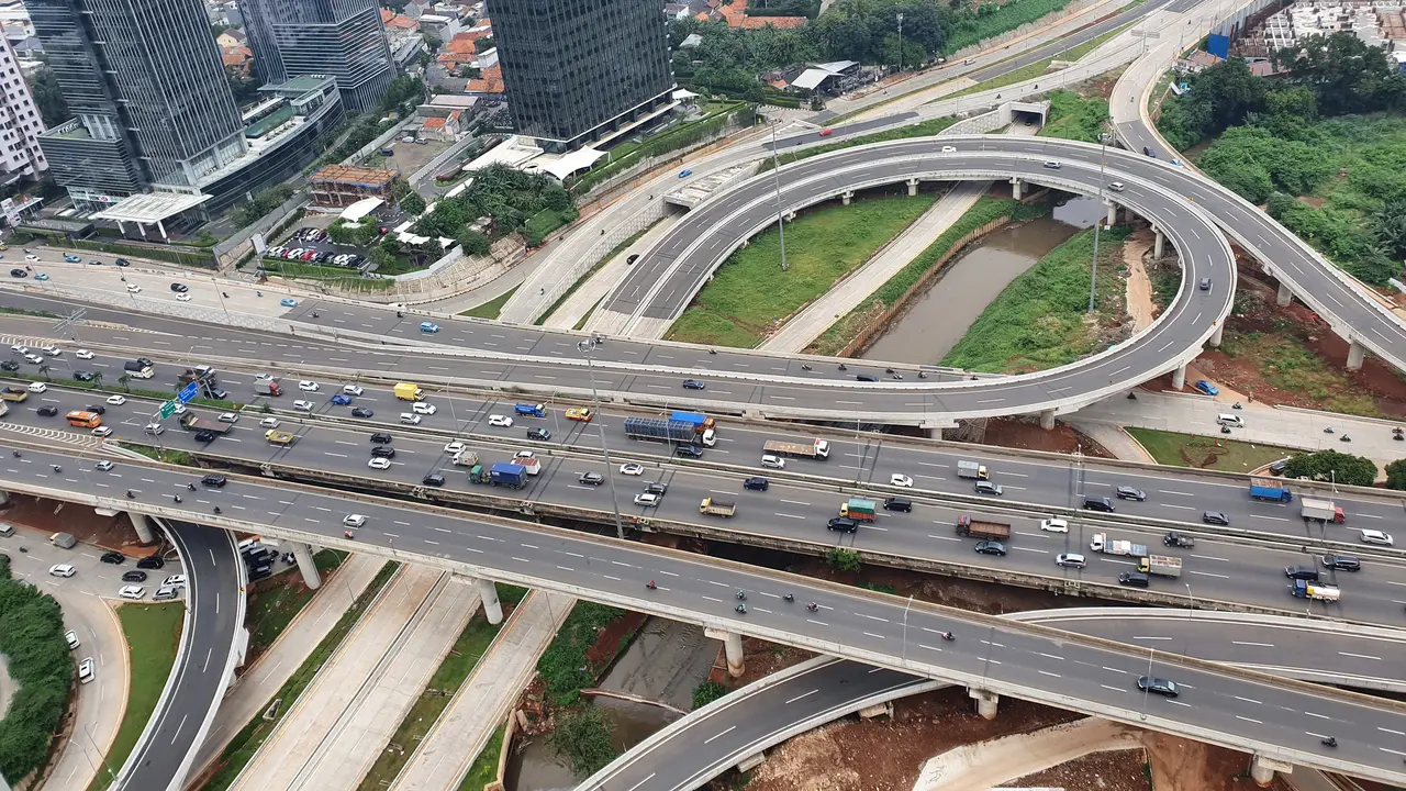 Tol Antasari salah satu infrastruktur yang dibuat oleh PT Virama Karya