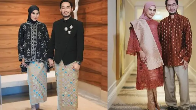Model Kebaya Couple untuk Lebaran Ala Syahnaz dan Jeje (credit: instagram/syahnazs)