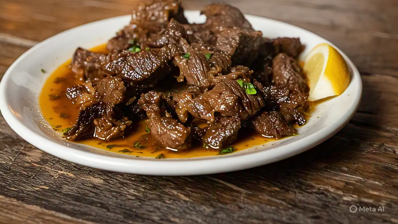 Sajian rica-rica daging sapi