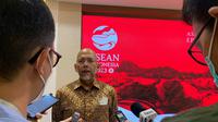 Sidharto R. Suryodipuro, Direktur Jenderal Kerja Sama ASEAN Kemlu RI dalam press briefing, Kamis (19/1/2023). (Liputan6.com/Benedikta Miranti)