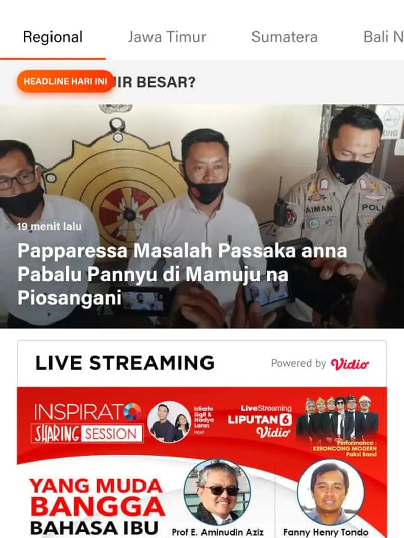 Program Liputan6.com Merawat Bahasa Daerah