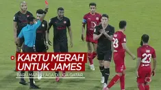 Berita video momen eks pemain Real Madrid, James Rodriguez, diganjar kartu merah di Liga Qatar, Sabtu (30/10/2021) malam hari WIB.