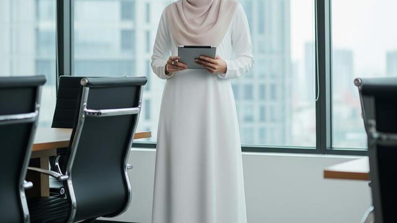 10 Gamis untuk Kerja yang Praktis dan Resmi, Inspirasi Tampil Elegan 2025