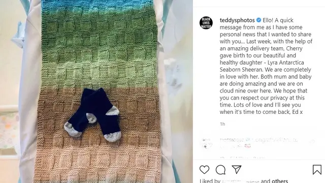 Unggahan Ed Sheeran (Instagram/ teddysphotos)