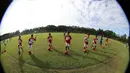 Anak-anak usia di bawah 12 tahun dari Imran Soccer Academy sedang berlatih. (Bolacom/Arief Bagus)