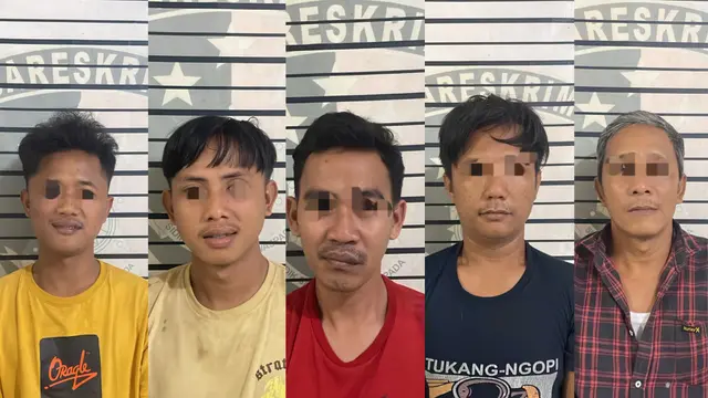 Tersangka sindikat pencurian hewan ternak di Pringsewu, Lampung (Istimewa)
