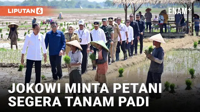 Presiden Jokowi Ajak Petani Mulai Tanam Padi Seiring Dimulainya Musim Hujan