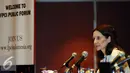 Duta Besar Perancis untuk Indonesia, Corinne Breuze memberikan keterangan saat diskusi FPCI Pergeseran Koalisi Internasional Melawan ISIS di Hotel Borobudur Jakarta, Selasa (8/12/2015). (Liputan6.com/Helmi Fithriansyah)