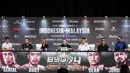 <p>CEO Byon, Yoshua Marcellos memberikan keterangan saat konferensi pers Byon Combat Showbiz Volume 4 yang berlangsung di SCTV Tower, Jakarta, Senin (28/10/2024) siang WIB. Ajang tersebut nantinya akan mempertemukan petarung Indonesia versus Malaysia di Tennis Indoor Senayan, Jakarta pada 30 November mendatang. (Bola.com/Bagaskara Lazuardi)</p>