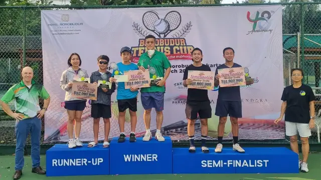 Para pemenang Borobudur Tennis Cup