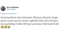 Alasan aneh netizen saat resign (Sumber: Twitter/brmgllghr)
