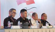 Konferensi Pers NOC Indonesia di Jakarta, Rabu (24/12/2025) siang. (Bola.com/Muhammad Iqbal Ichsan)